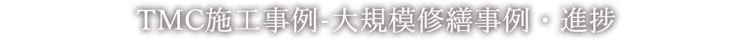 TMC施工事例 - 大規模修繕事例・進捗