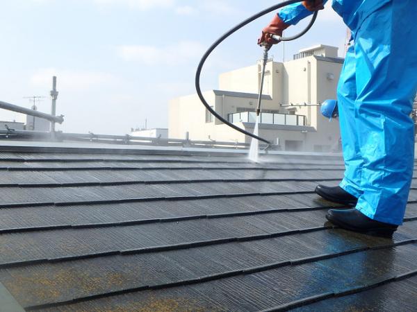 (5)屋根廻り高圧洗浄